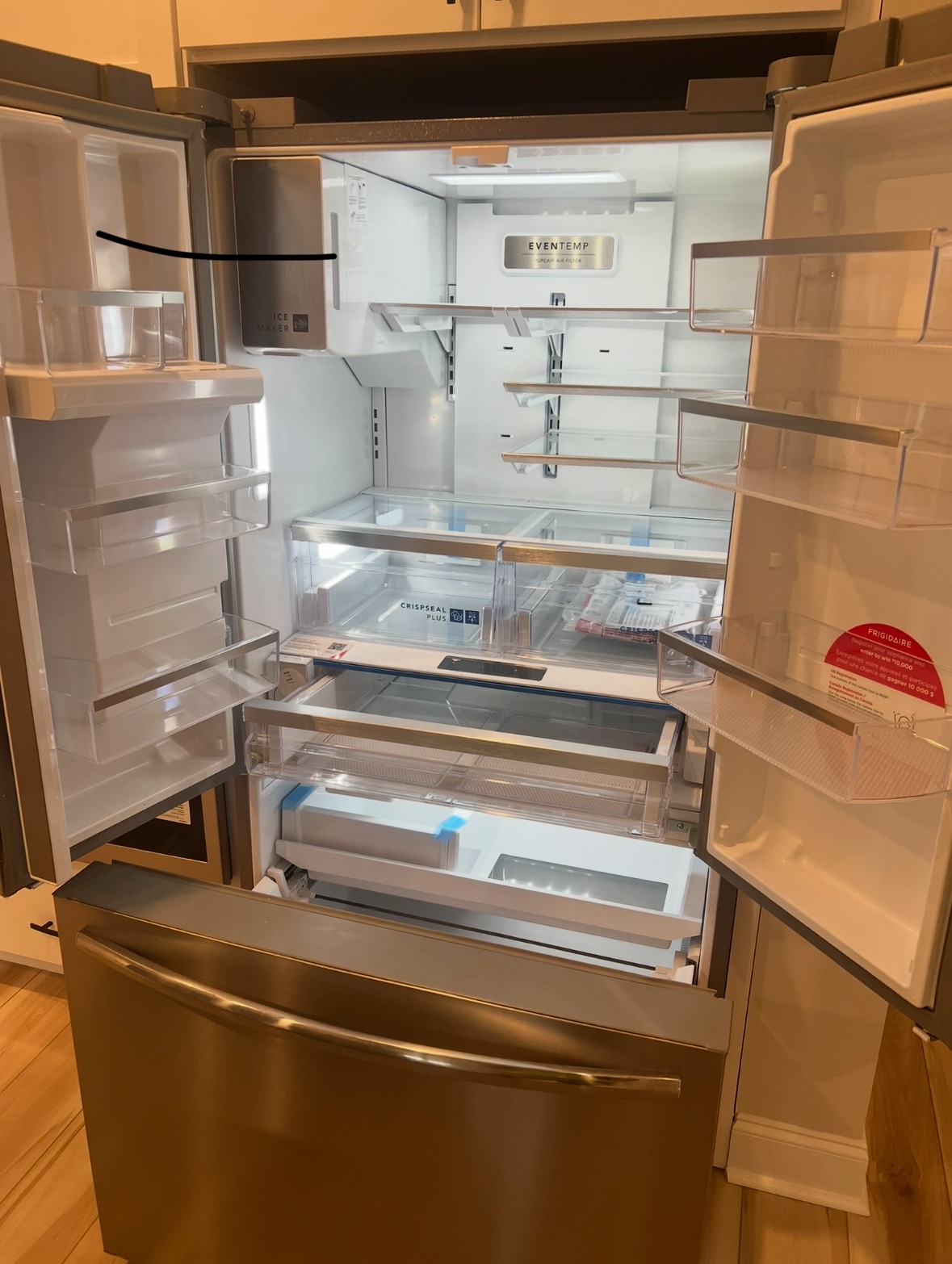 installing fridge